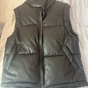 Bershka Black Puffer Vest
